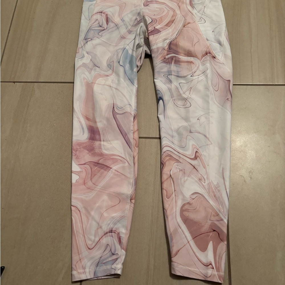 Old Navy Pink and Blue Artistic Leggings
